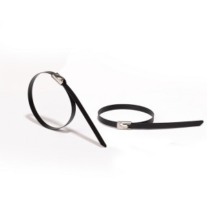 Tip ta 'xoffa Self-Locking Bil Plolyester Miksijin Stainless Steel Cabel Tie
