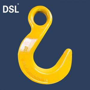 Europe style for Eye Foundry Hook Without Pressed Latch - Drop Forged Alloy Steel G80 Small Eye Foundry Crane Lifting Chain Safety Hook – Shenli Rigging
