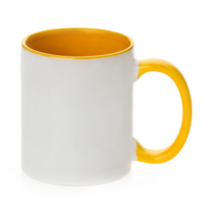 „ThinkSub Wholesale Custom“ 11 uncijų sublimaciniai ruošiniai nuotraukoms šildomi keraminiai spausdinti spalvoti kavos puodeliai