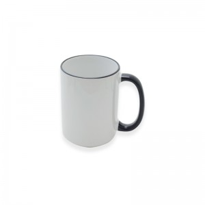 15 អោនស៍Sublimation Two-Tone Mugs - Handle, Rim