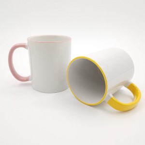 ThinkSub Wholesale Custom11 oz.Sublimation Two-Tone Mug – Handle, Rim
