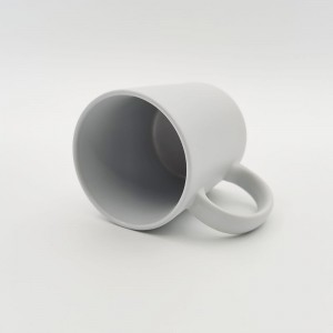 N'ogbe Logo Coffee Cup White Sublimation Blank Product Ceramic Coffee Mug Supplier Sublimation Mug 11oz Matte