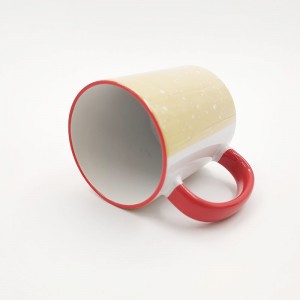 ThinkSub Wholesale Custom11 oz.Sublimaasje Two-Tone Mugs - Handle, Rim