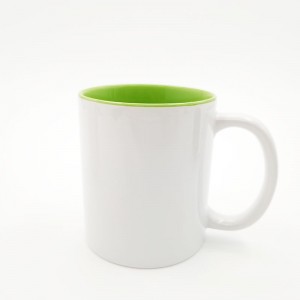 Tasses à café bicolores enduites de transfert de chaleur personnalisées par sublimation personnalisée en gros ThinkSub