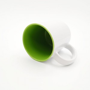 Veľkoobchod ThinkSub prispôsobené zákazkové sublimačné polotovary s tepelným prenosom dvojfarebné farebné hrnčeky na kávu