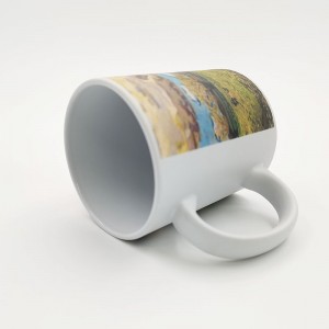 තොග අභිරුචි ලාංඡනය Coffee Cup White Sublimation Blank Product Seramic Coffee Mug Supplier Sublimation Mug 11oz Matte