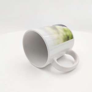Tassa de ceràmica personalitzada de sublimació blanca de 11 oz d'alta qualitat Tassa de cafè de foguera Tasses de sublimació en blanc