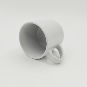 Sublimation blank ceramic mug ສີຂາວ 6oz ແກ້ວກາເຟໂຮງງານຜະລິດຂາຍສົ່ງ