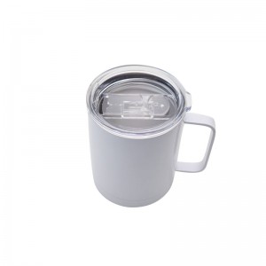Özel 10 oz Beyaz Çay Bira Bardağı Süblimasyon Boş Seyahat Kamp Paslanmaz Çelik Kahve Kupa