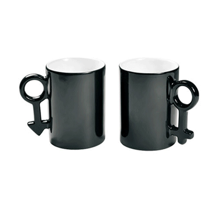 Tazza Mug per Sublimazione Manico Cuore in Ceramica 11 oz 