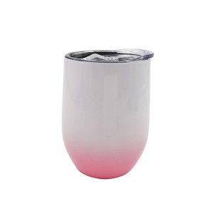 12oz/360ml Sublimation Stainless Stemless Cup w/ Lid (Gradient Color)
