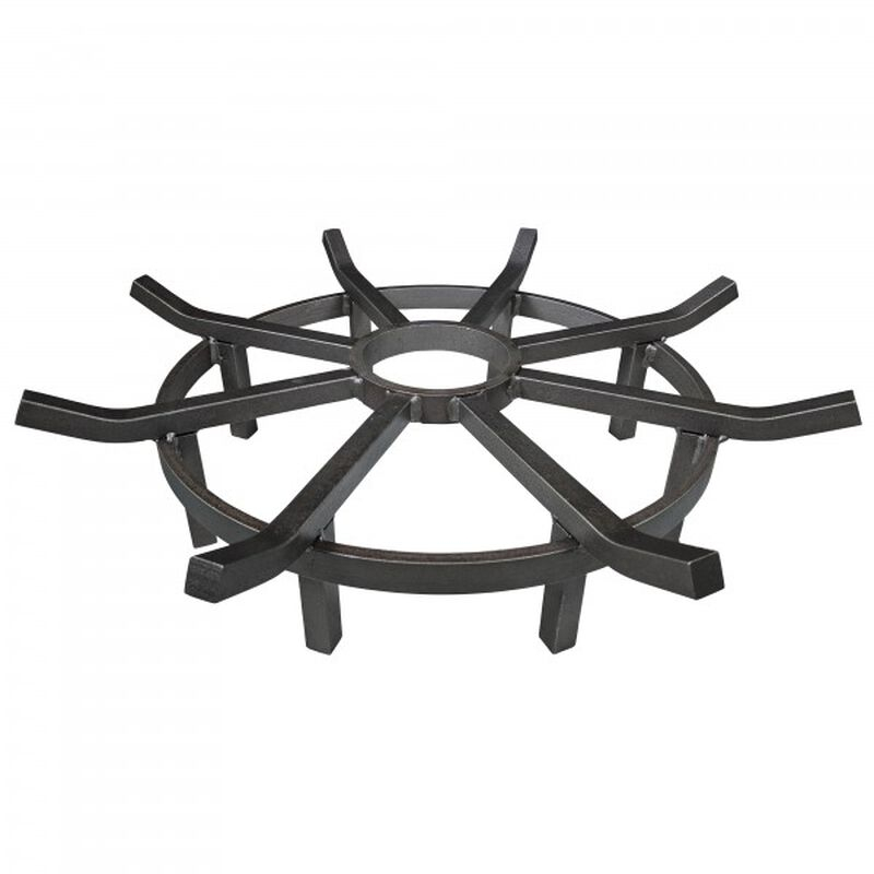 33-IN DIAMETER FIRE PIT WITH 24-IN WAGON WHEEL FIRE GRATE COMBO