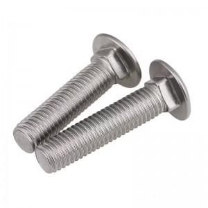 Factory export DIN 603 Cup head square neck bolts na may malaking ulo Carriage bolt M8*1.25