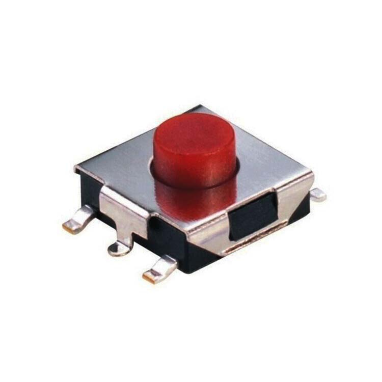 6.2×6.2mm 5 pin Soft Touch fiel fersegele type SMD SMT tactile knop Switch