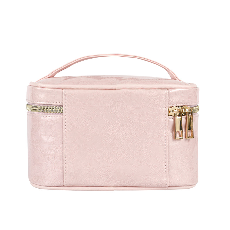 Gamyklinis tiesioginis aukščiausios kokybės skaitmeninės spausdinimo kosmetikos makiažo rožinis PU kelioninis tualeto reikmenų moteriškas kosmetikos krepšys