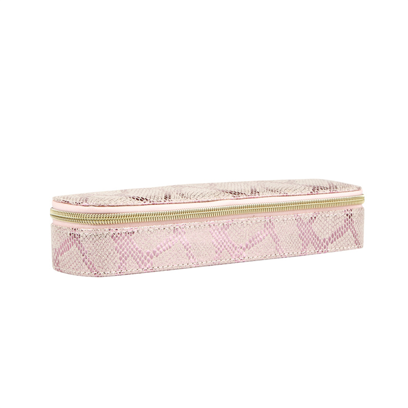 Sakura Pink Iridescence Serpentine J/M80020G Jewelry Case, Portable Jewelry Box