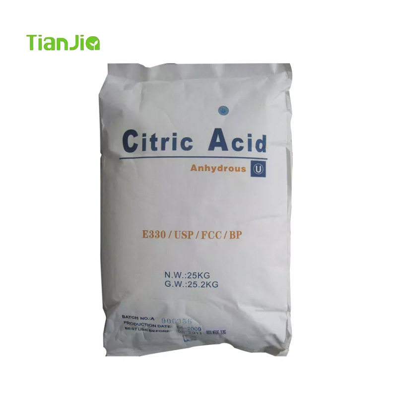 Polvo anhidro de ácido cítrico del fabricante de aditivos alimentarios de TianJia