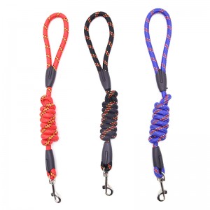 Nylon Reflective Rope Dog Leash Ug Harness Set Para sa Tanang Iro