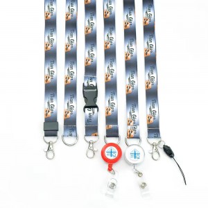 Benutzerdefiniertes Umhängeband aus Polyester mit Universitätsausweis, personalisiertes Schlüsselband für Handykarten-Schlüsselhalter