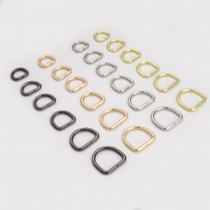 Metallist D Ring Riistvara D Ring käekottide jaoks D Lukk