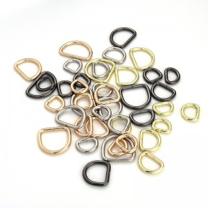 Full Size Metal D Ring For bags Sacculi D Buckle