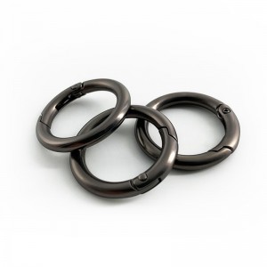උසස් තත්ත්වයේ සින්ක් මිශ්‍ර ලෝහ රවුම් විවෘත O Ring Spring Ring Key Spring Ring Buckles