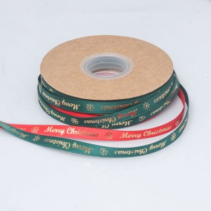 1cm 2cm Ribbons Christmas Polyester Grosgrain Ribbon Supplier