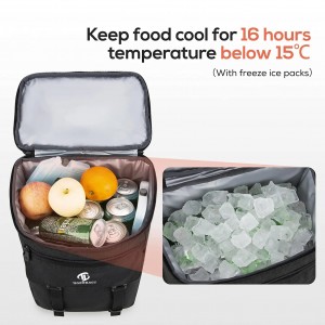 Ուսապարկ Cooler Bag Արտահոսքի ապացույց Cooler մեջքի պայուսակ Մեկուսիչ Անջրանցիկ պայուսակ
