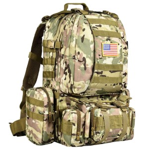 Үлкен сыйымдылығы бар алынбалы тактикалық рюкзак әскери рюкзак
