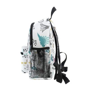 កាបូបស្ពាយកូនក្មេង Cute Toddler Backpack សាកសមសម្រាប់ក្មេងប្រុស និងក្មេងស្រី ពណ៌ស ទំហំតូច កាបូបស្ពាយខ្នង