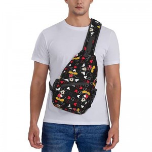 Musremsväska Crossbody-väska Lättviktsryggsäck Crossbody-väska för män och kvinnor bröst