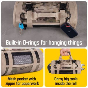 Kit storan alat Kit alat kecil dengan beg boleh tanggal tool roll kit simpanan