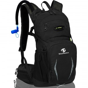 Multipurpose Hydration Backpack cum 3L Aqua Vesicae, Maximum Fluxum Bite Valvae, Perfecta Aqua Backpack 18L ad Hiking, Revolutio
