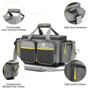 Customizable Waterproof Polyester Fiber Hove Tackle Shoulder Bag