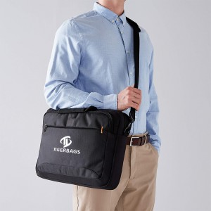 Black 15.6 Laptop lan Tablet One Shoulder Bag Portable Bag