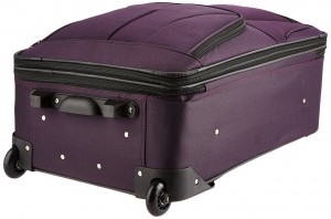 Fashion Softside Upright Luggage Set Purple.Fashion softside upright luggage set purple