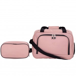 Cu set de valiză cu roți, valiza din aur roz și alte culori