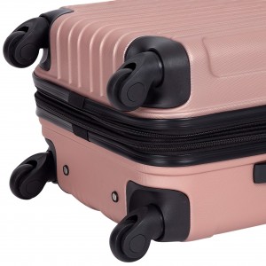 Với bộ vali kéo có bánh xe vali màu vàng hồng và các màu khác