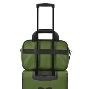 Extendable nqa-on suitcase teeb Wheeled trolley rooj plaub yog adjustable