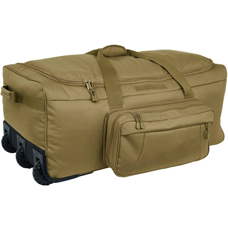 Pakyawan sa militar nga taktikal nga pagbiyahe duffle bag trolley bagahe sa tubig resistant panapton
