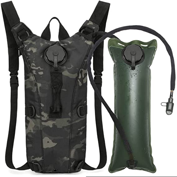 Katonai 3 literes hidratáló csomag tartály vízhólyaghoz Daypack teve hátizsák hidratáló csomag vízhólyaggal, könnyű, ingyenes, futó kerékpáros túrázáshoz