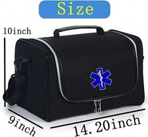 Медицинска торба со персонализирано лого за ЕМТ, болничар, домашно здравје, медицински сестри, доктор