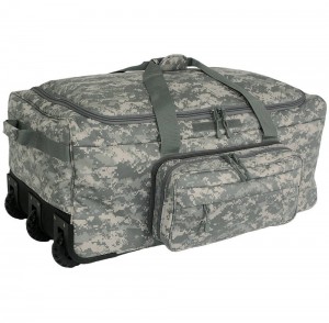 ຂາຍສົ່ງຂອງທະຫານ tactical travel duffle bag trolley luggage in water resistant fabric