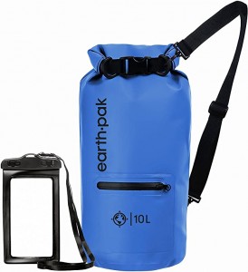 Waterproof Dry Bag na may Front Zippered Pocket Pinapanatiling tuyo ang Gear para sa Kayaking, Beach, Rafting, Pamamangka, Hiking, Camping at Pangingisda na may Waterproof Phone Case