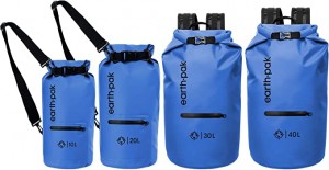 Vodootporna suha torba s prednjim džepom s patentnim zatvaračem održava opremu suhom za kajak, plažu, rafting, vožnju čamcem, planinarenje, kampiranje i ribolov s vodootpornom maskom za telefon
