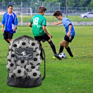 Nadměrná sportovní taška na míč Síťovaná fotbalová taška Sportovní batoh na míče na míru