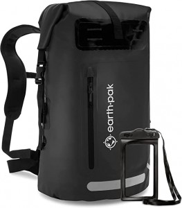 Novi vodootporni ruksak: 35L / 55L / 85L zatvaranje na rolo za teške uvjete rada s lakim pristupom prednjim džepom s patentnim zatvaračem i mekanom podstavljenom stražnjom pločom za udobnost s vodootpornom torbicom za telefon