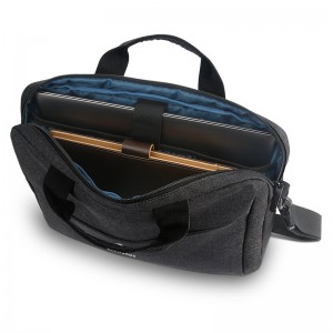 Чорная сумка для ноўтбука Стыльная, трывалая, воданепранікальная тканкавая сумка для планшэта