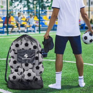 Oversized Sports Ball Bag Mesh Soccer Bag Ball Sports Backpack Customized