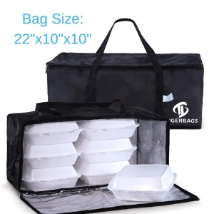 Hot Food Takeaway Premium Food Isolation Bag Sac à emporter étanche Sac de livraison